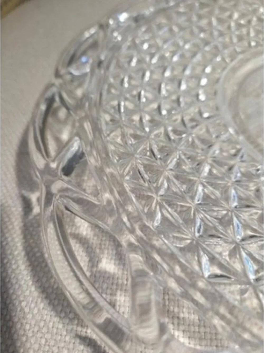 Vintage Imperial Glass Lace Edge 10.5